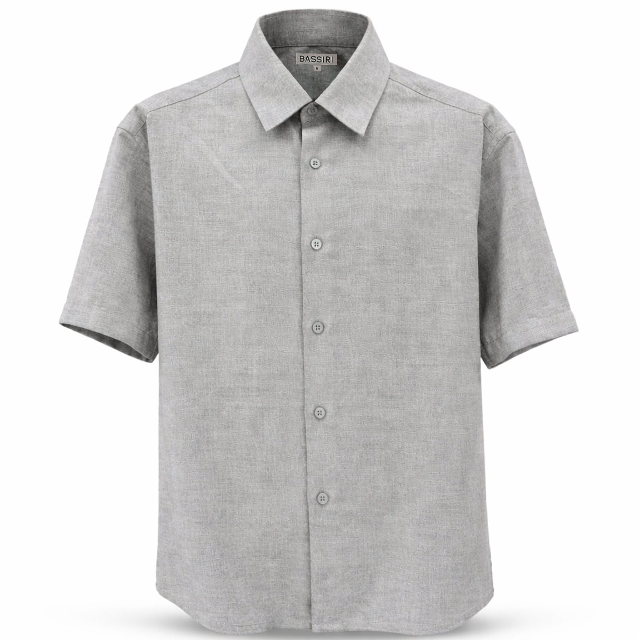 ZANJAN INC DBA BASSIRI O F S Bassiri Men’s Linen Short Sleeve Shirt & Tailored Shorts Set – Hand Finish Collection/S-1043