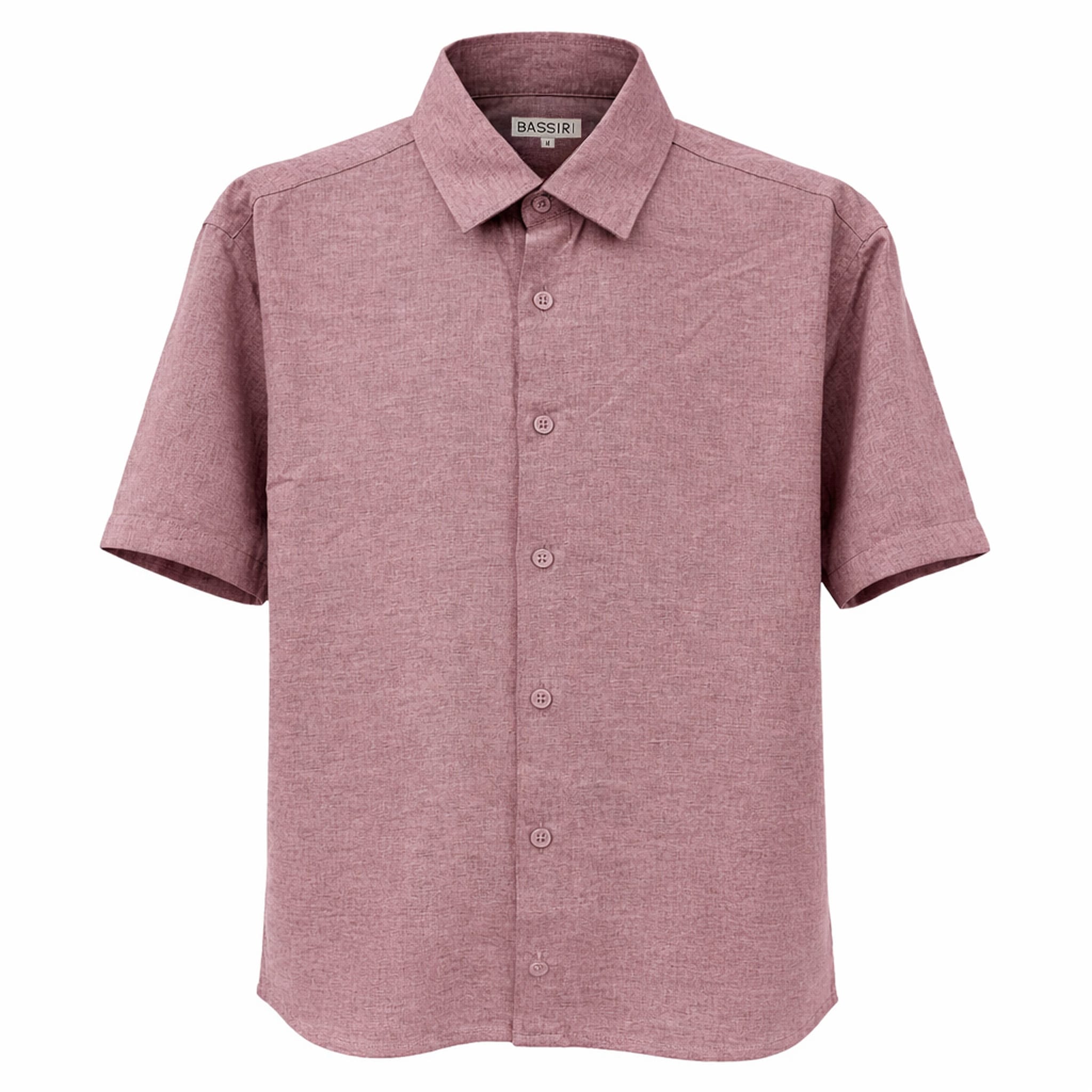 ZANJAN INC DBA BASSIRI O F S Bassiri Men’s Linen Short Sleeve Shirt & Tailored Shorts Set – Hand Finish Collection/S-1043