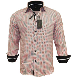 B.S.D TRADING COMPANY S AL 4145 / MED ROSSO MILANO MODERN FIT SHIRT/Rm