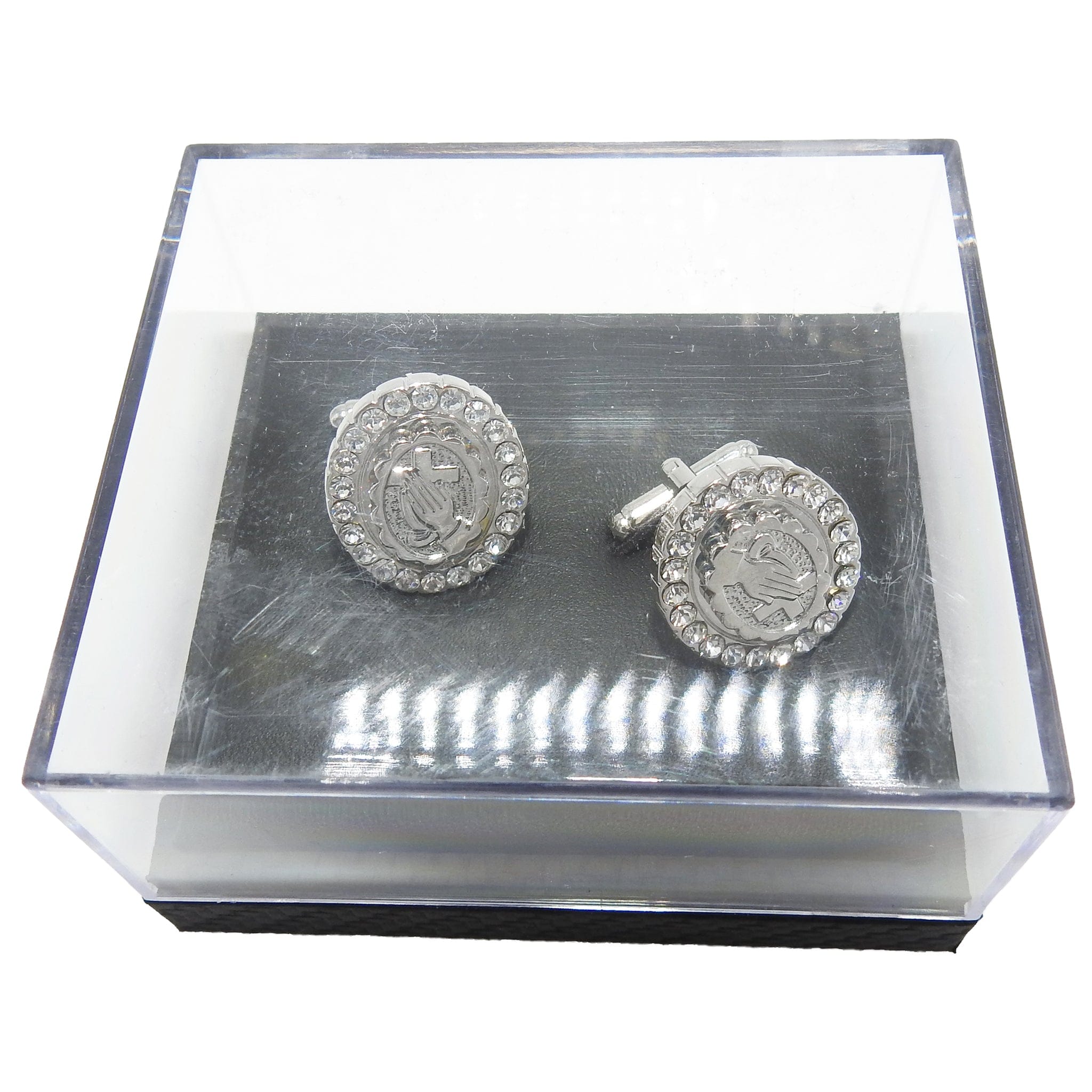 CUFFLINKS AC SILVER CUFFLINKS