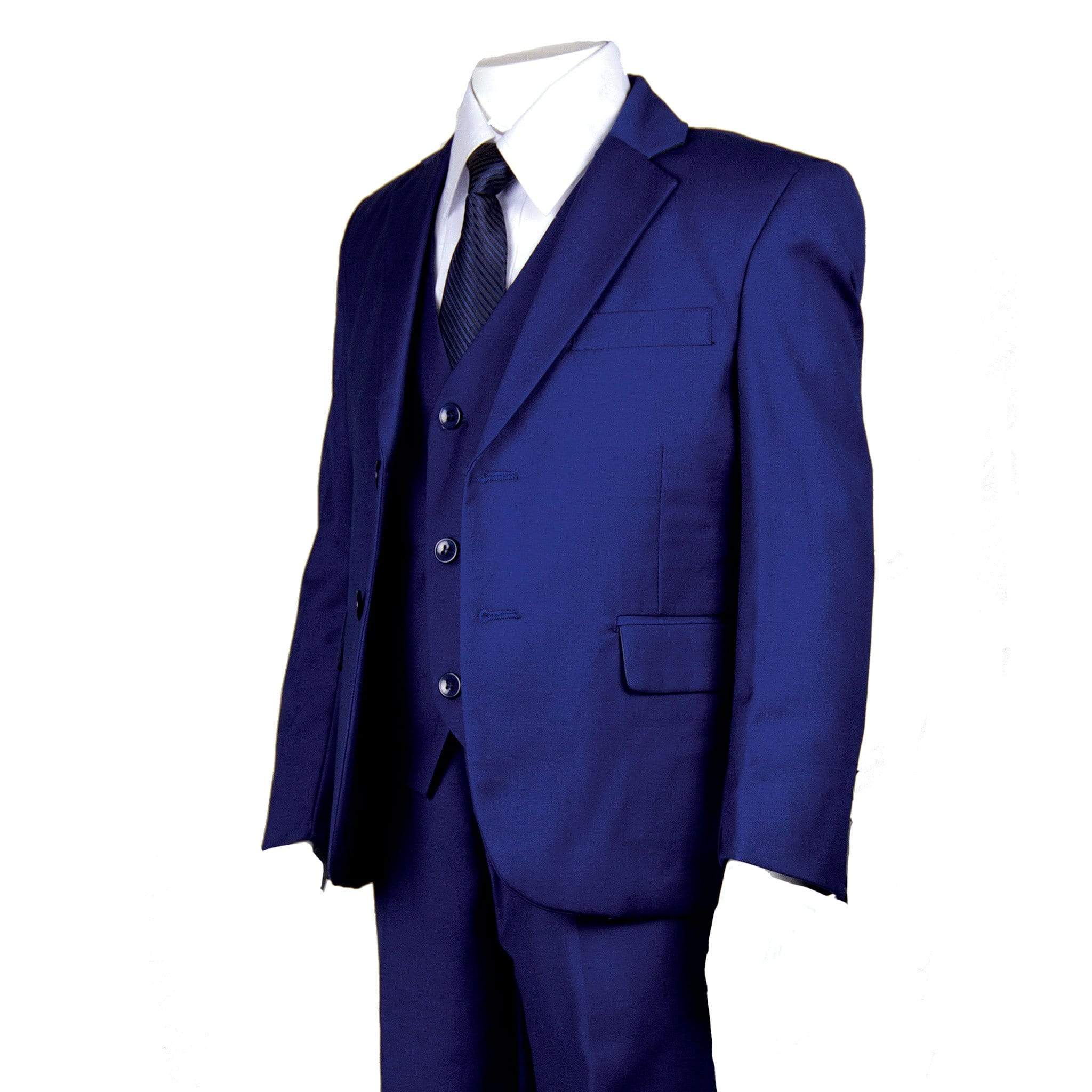 KNY MENSWEAR, INC. U SB BLUE / 8 JUNIOR BOYS 5 PIECE SUIT B-160