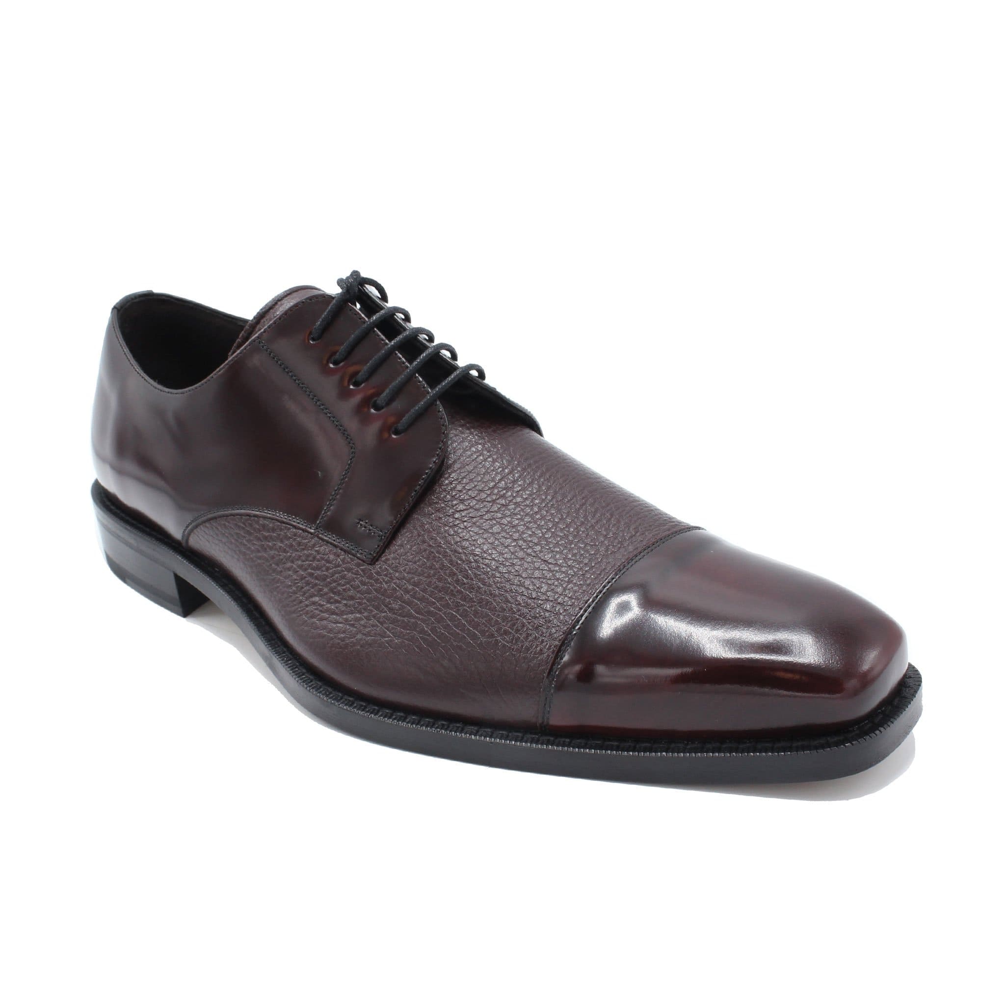 MEZLAN F T BURGUNDY / 8.5 SOKA By Mezlan / Calfskin,Deerskin