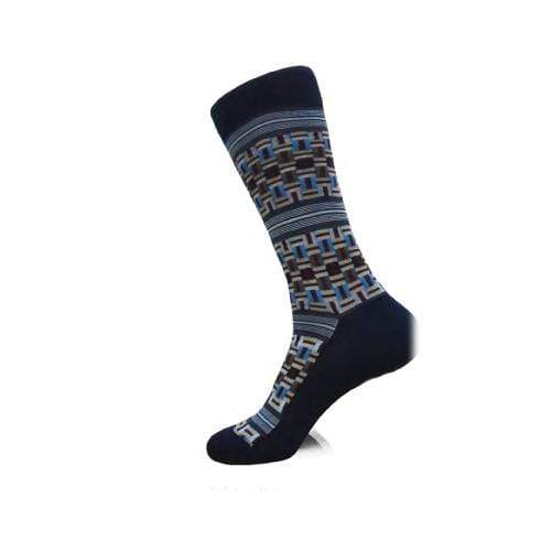MilanoMensWear AS SO2017 NAVY NOVELTY SOCKS