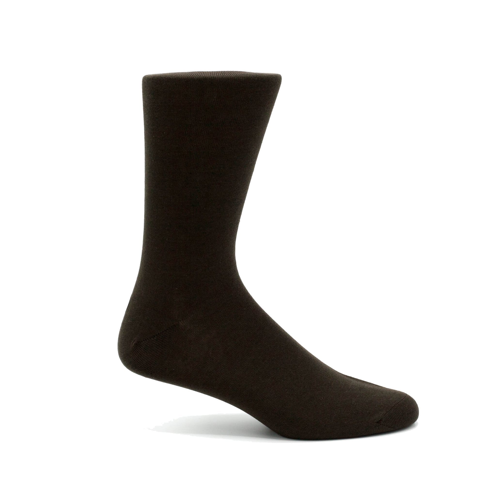 SOCKS AS VANNUCCI SOLID BROWN