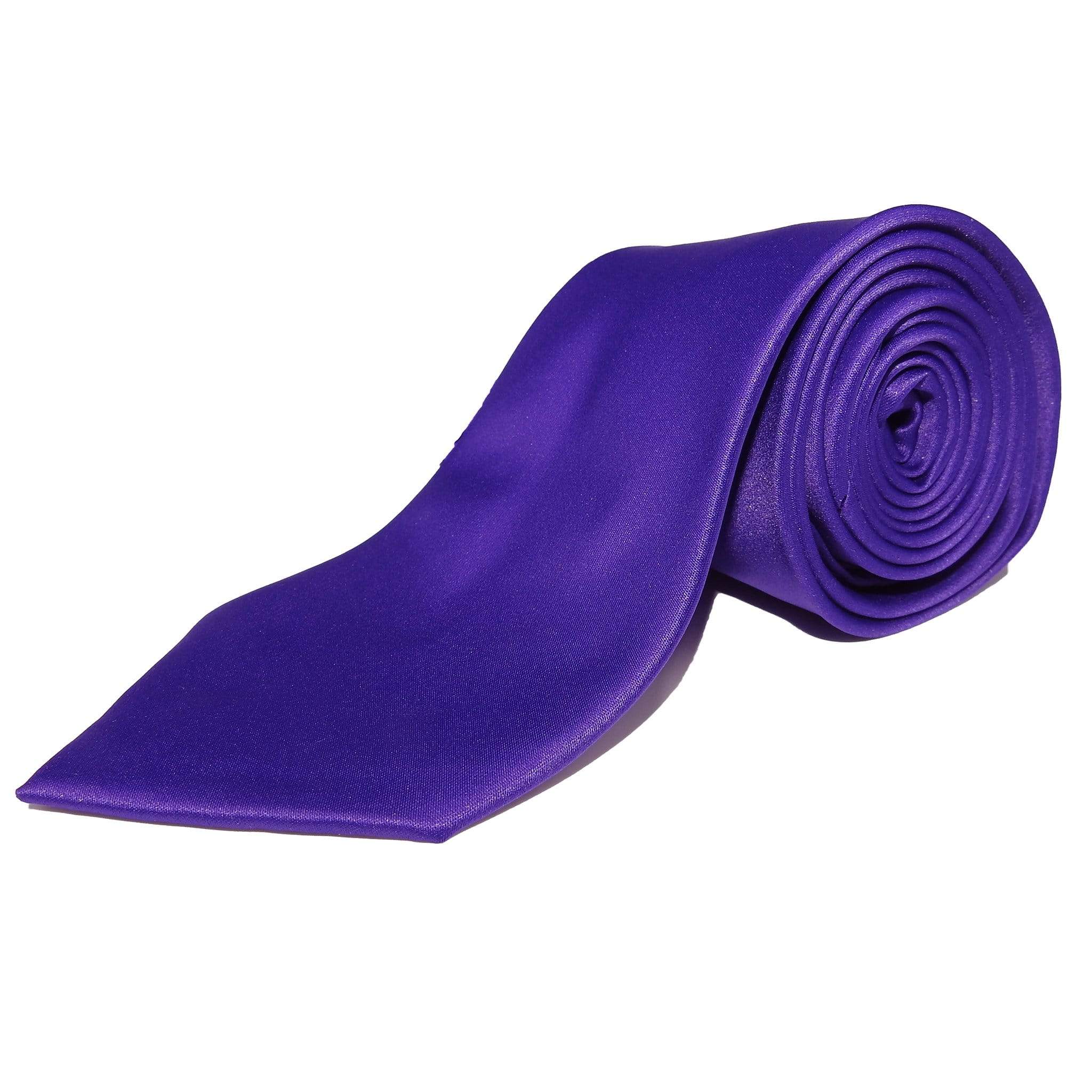 STACY ADAMS N T PURPLE STACY ADAMS SOLID TIE/HANKIE SET