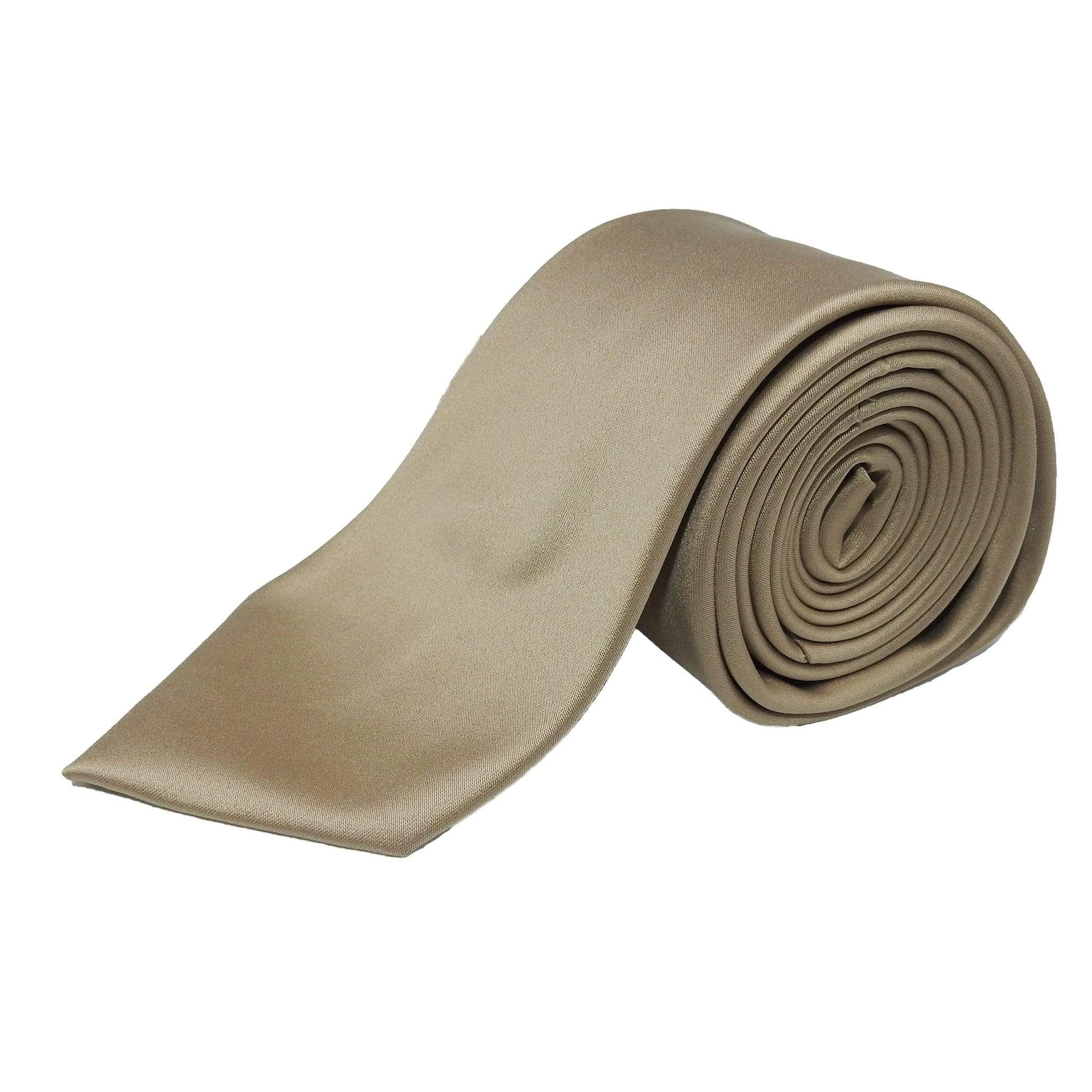 STACY ADAMS N T BEIGE STACY ADAMS SOLID TIE/HANKIE SET