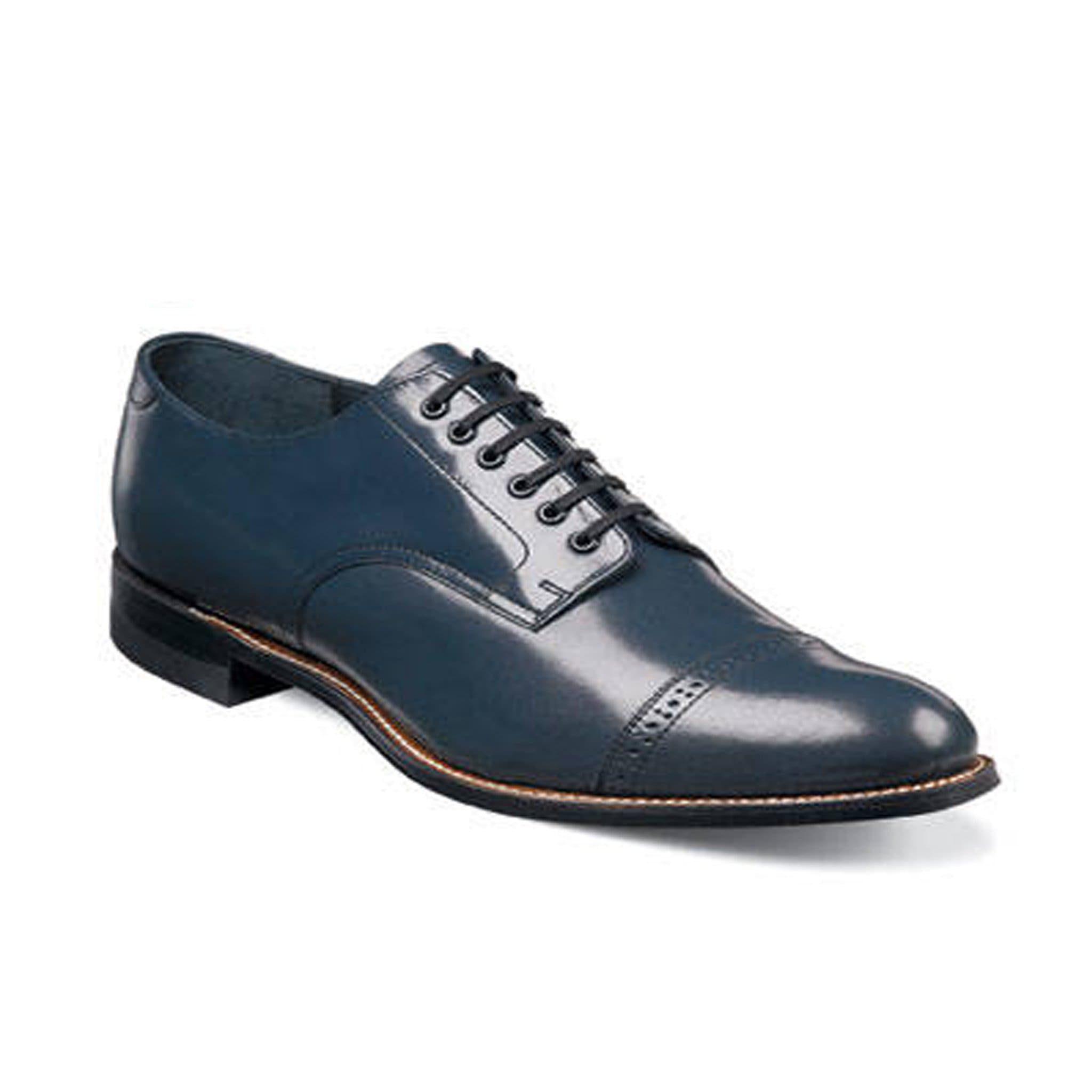 STACY ADAMS SHOE COMPANY F T NAVY / 8.5 MADISON CAP TOE OXFORD /00012
