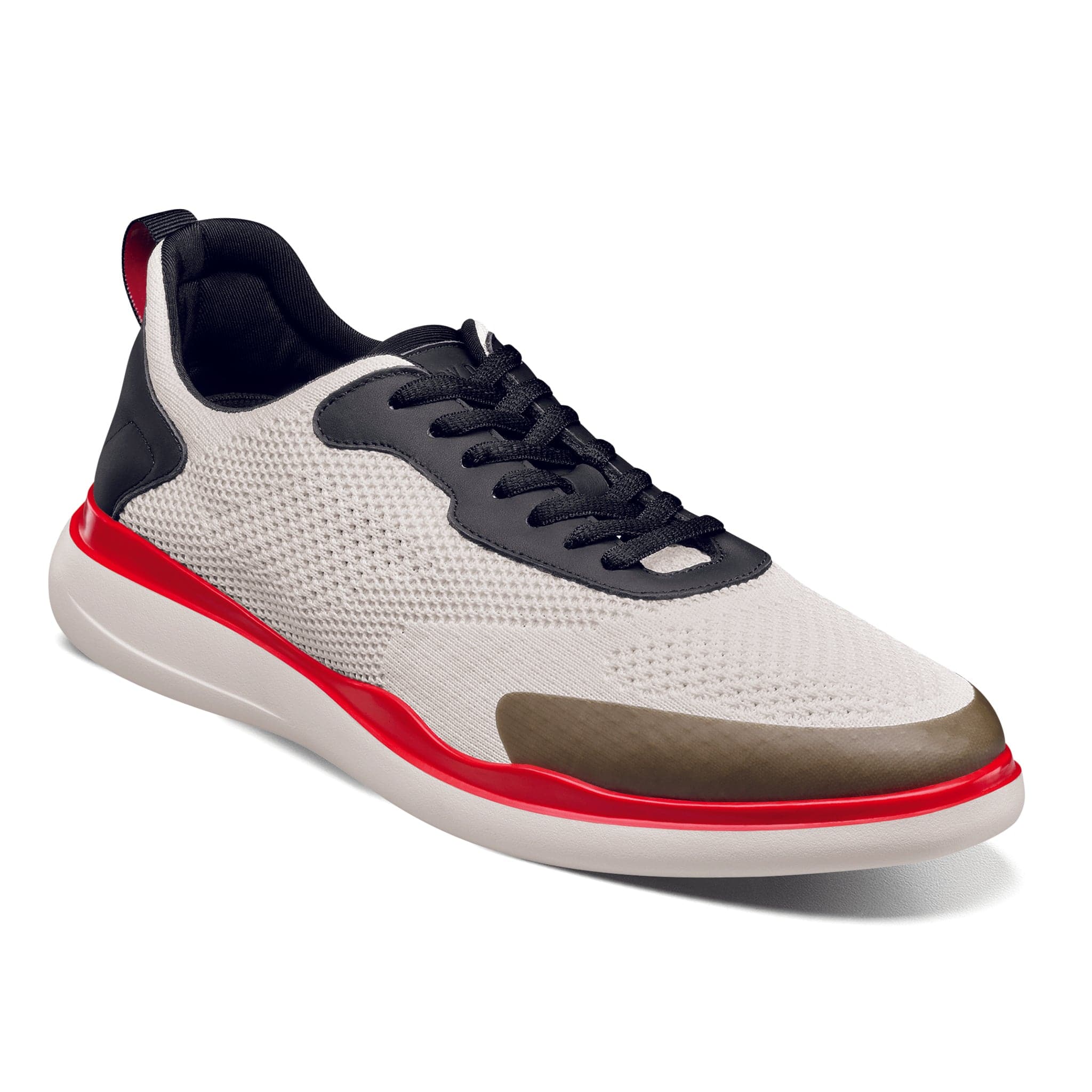 STACY ADAMS SHOE COMPANY F TC 110WHITE / 8.5 MAXSON Moc Toe Lace Up Sneaker/25517