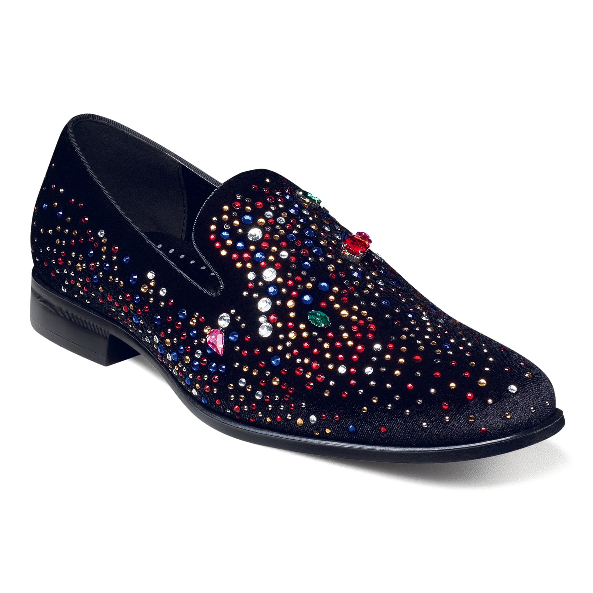 STACY ADAMS SHOE COMPANY F TC 001 BLK / 8.5 STARLING  Rhinestone Slip On/25580