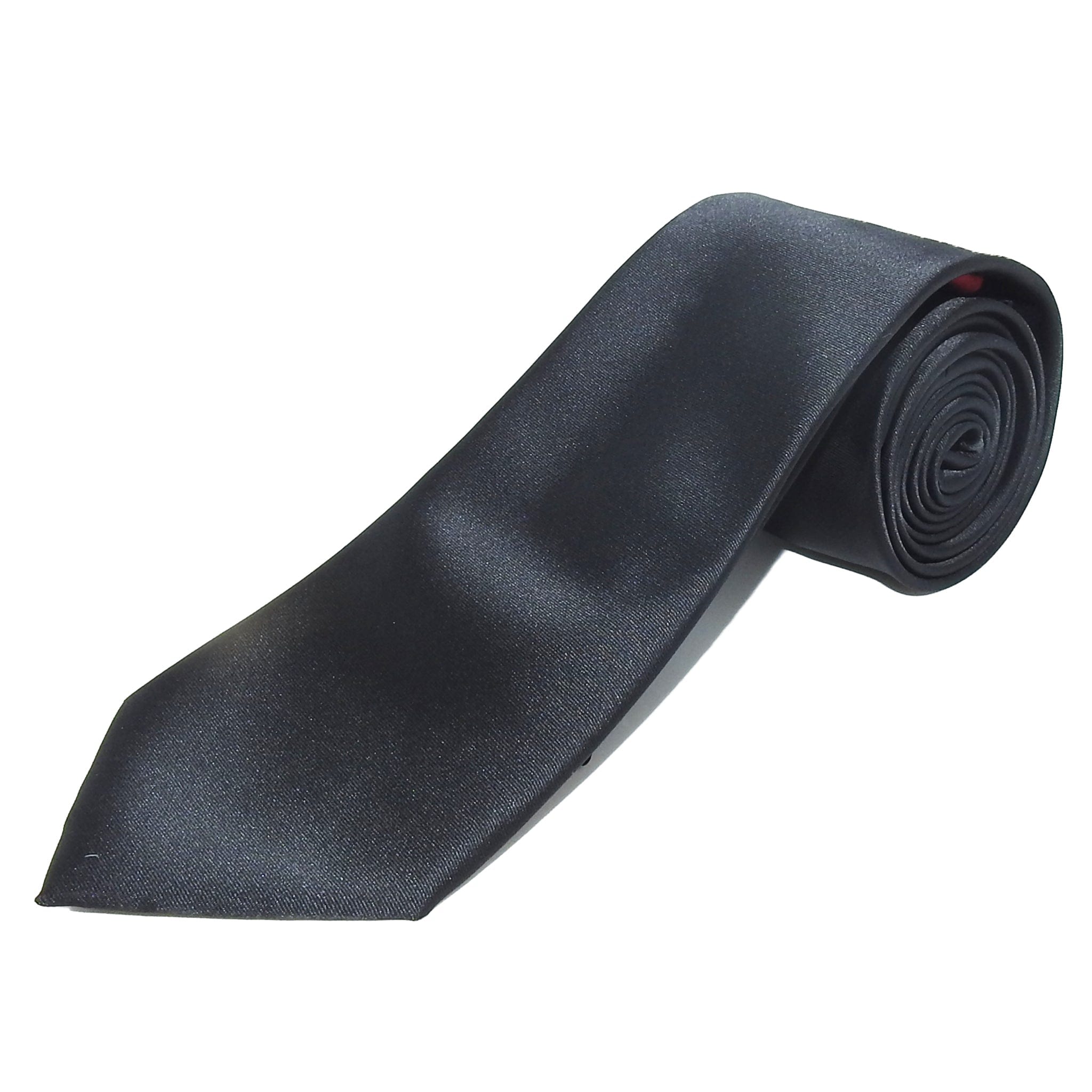 TIES SOLID TIES BLACK SOLID TIE/HANKIE SET