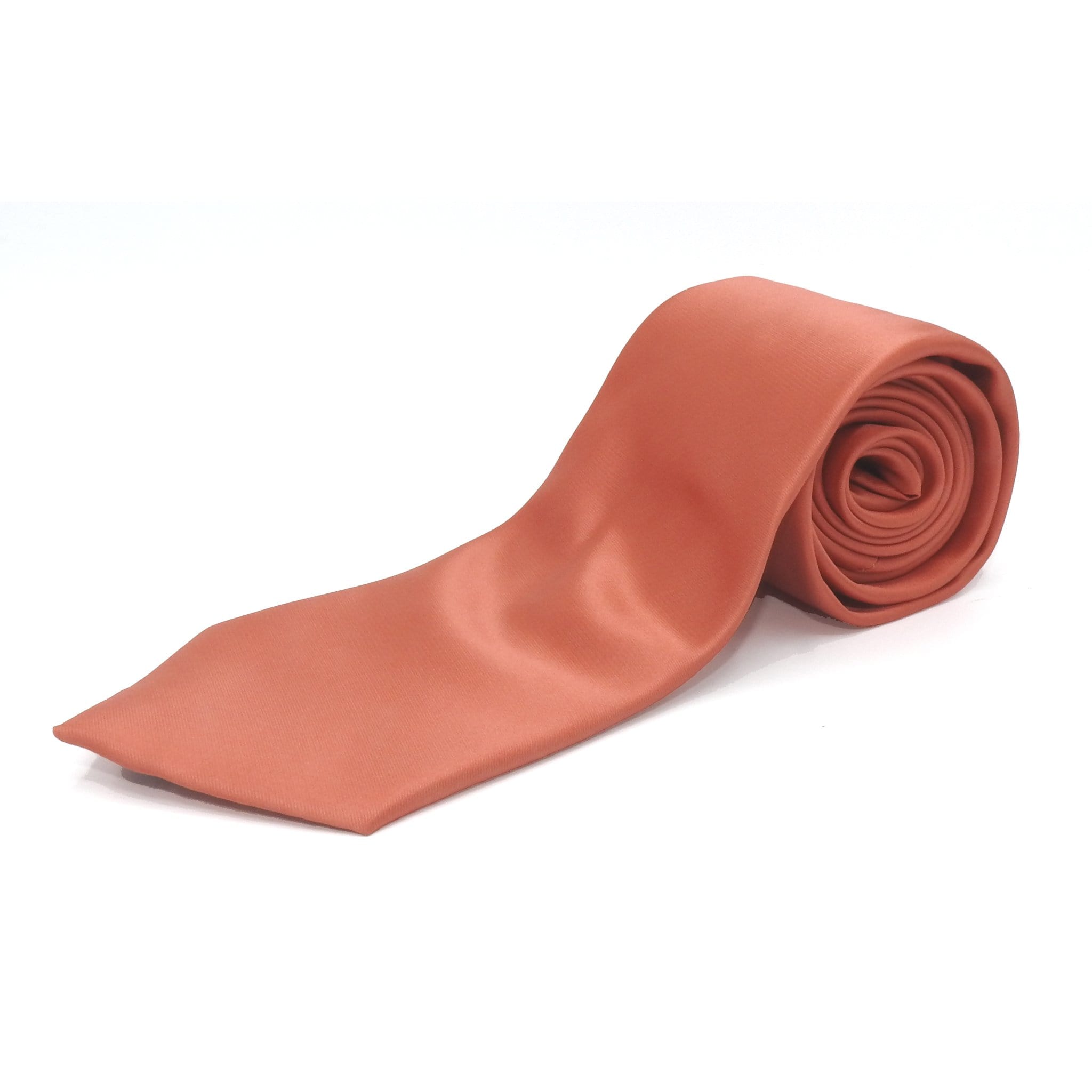 TIES SOLID TIES CORAL SOLID TIE/HANKIE SET