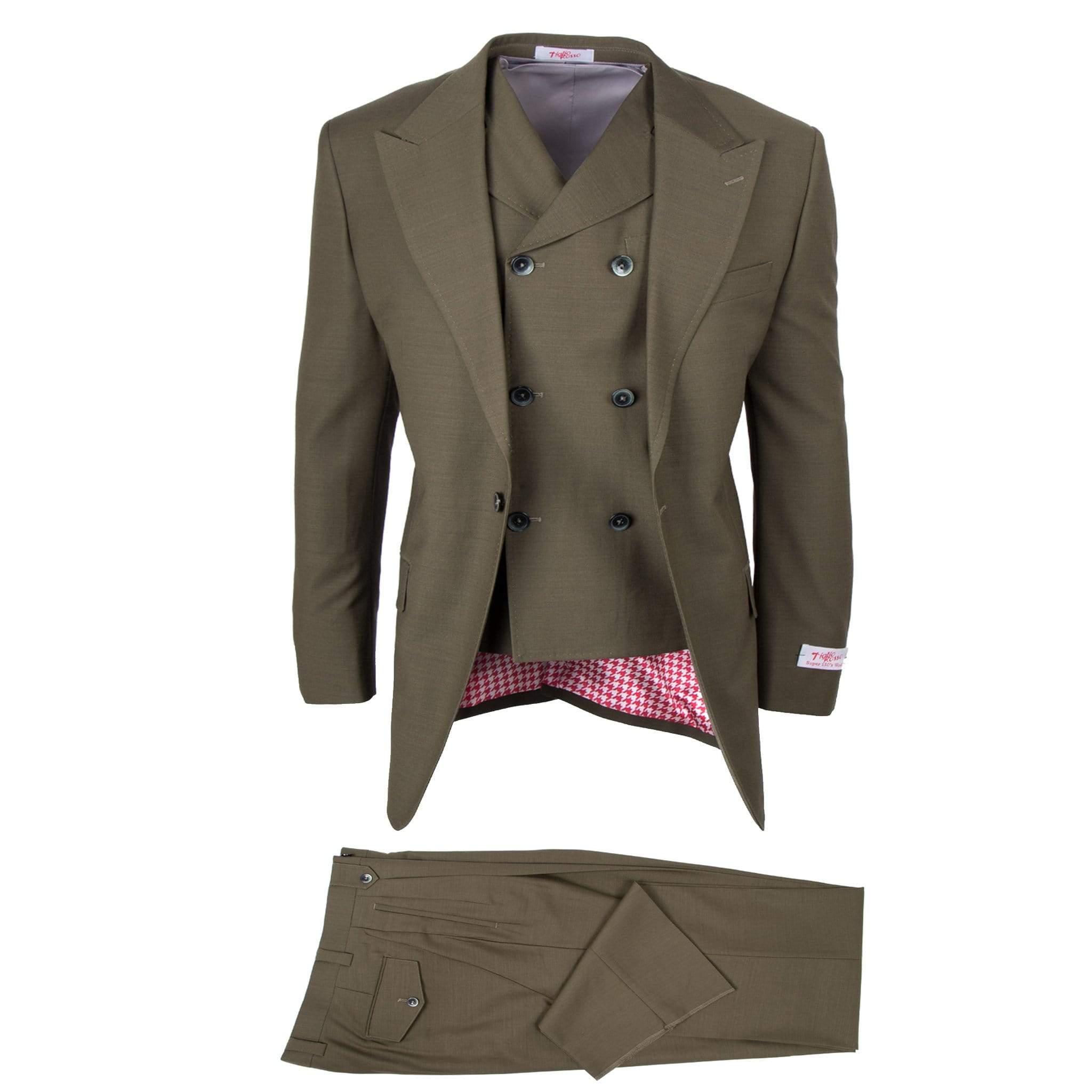 TIGLIO SANGIOVESE SAN GIOVESSE SUIT & VEST / OLIVE