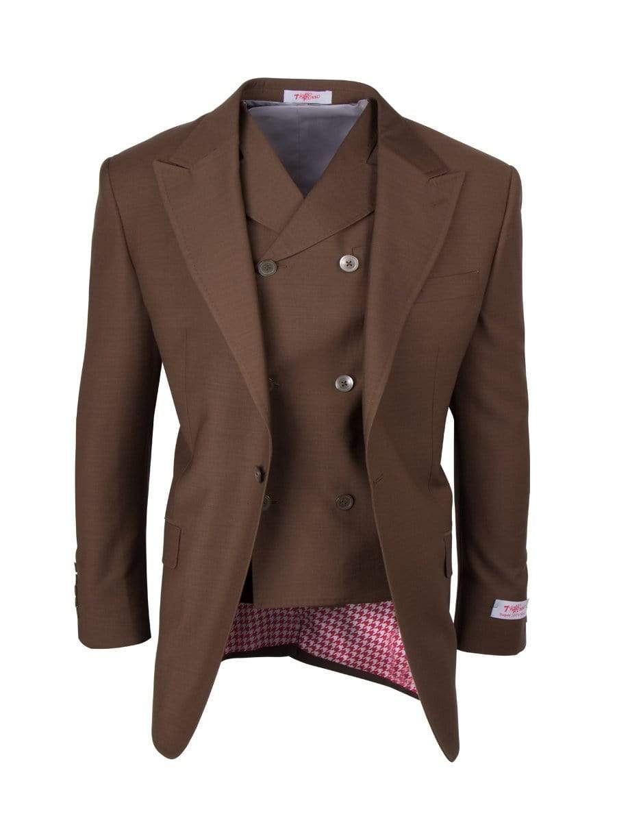 TIGLIO SANGIOVESE SAN GIOVESSE SUIT & VEST /TOBACCO
