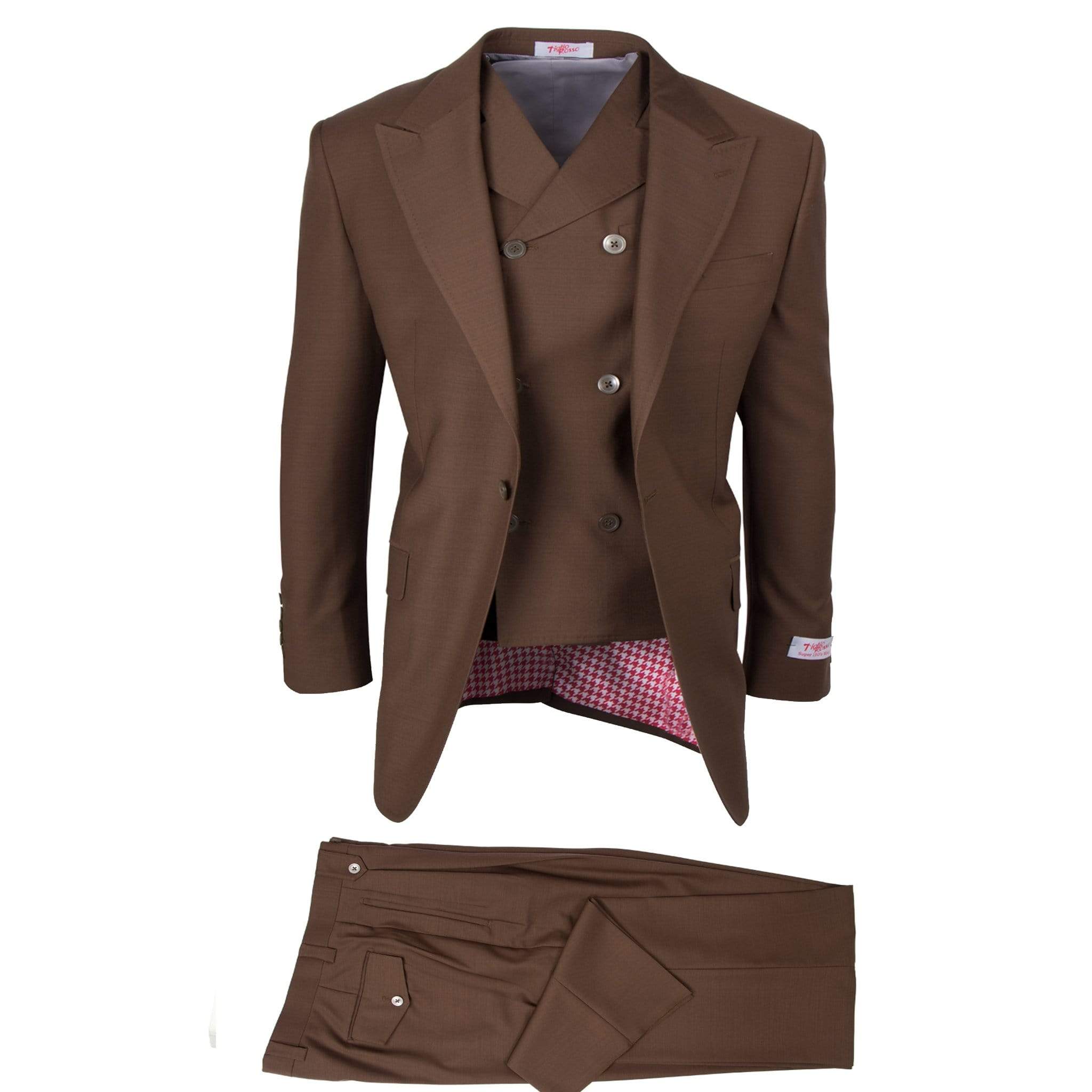 TIGLIO SANGIOVESE SAN GIOVESSE SUIT & VEST /TOBACCO