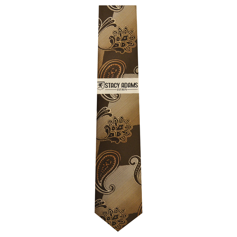 STACY ADAMS TIE/HANKEY SET