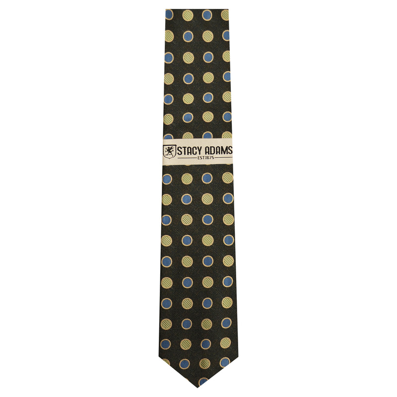 STACY ADAMS TIE/HANKEY SET