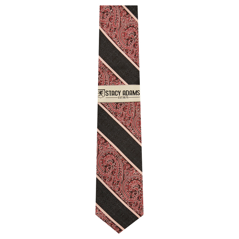 STACY ADAMS TIE/HANKEY SET