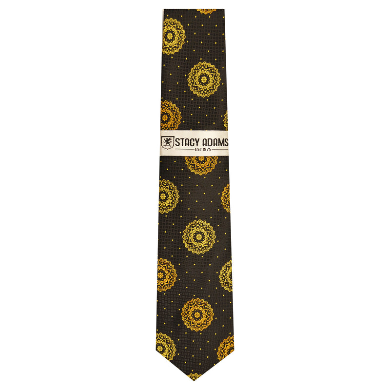 STACY ADAMS TIE/HANKEY SET