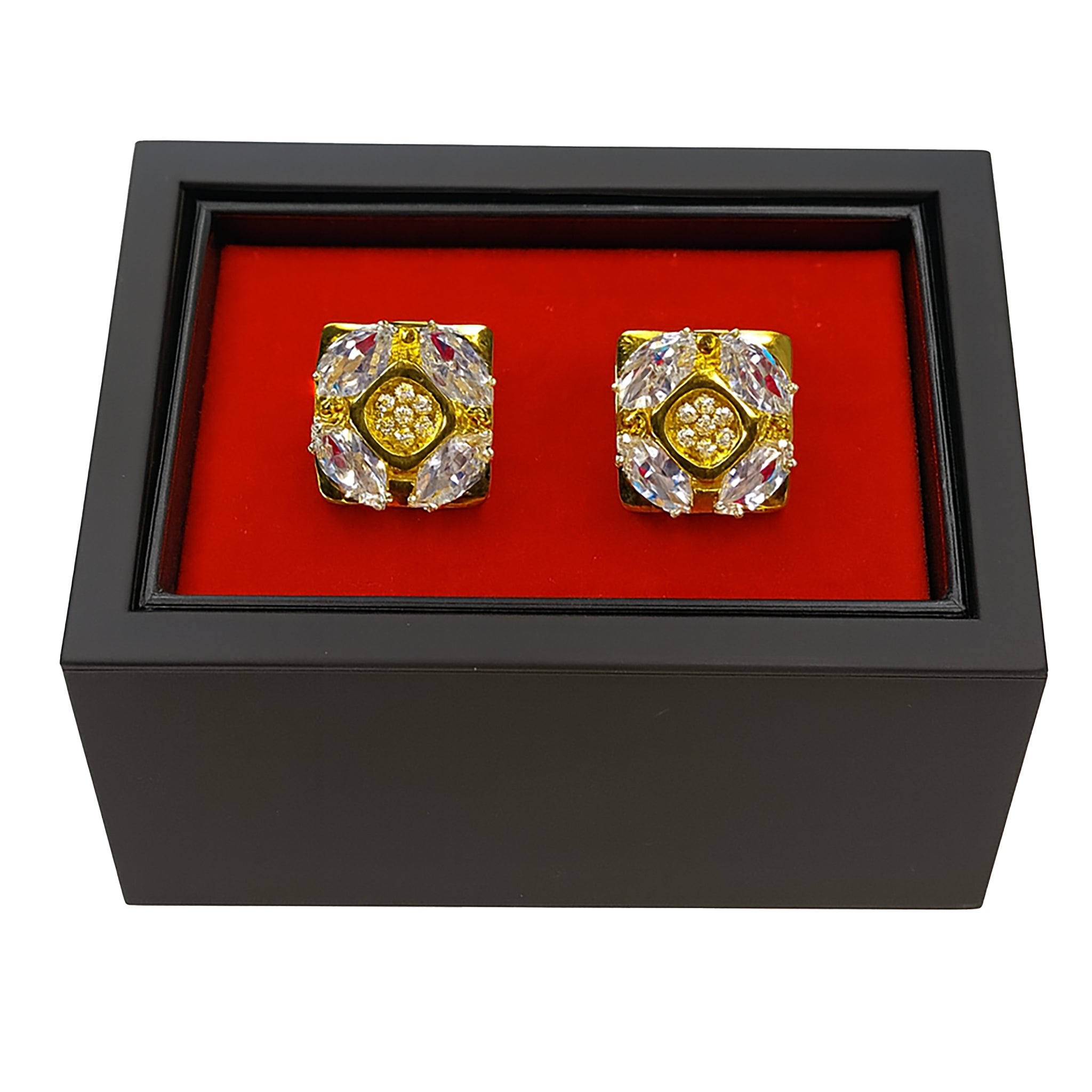 Gold & Crystal Radiance Cufflinks