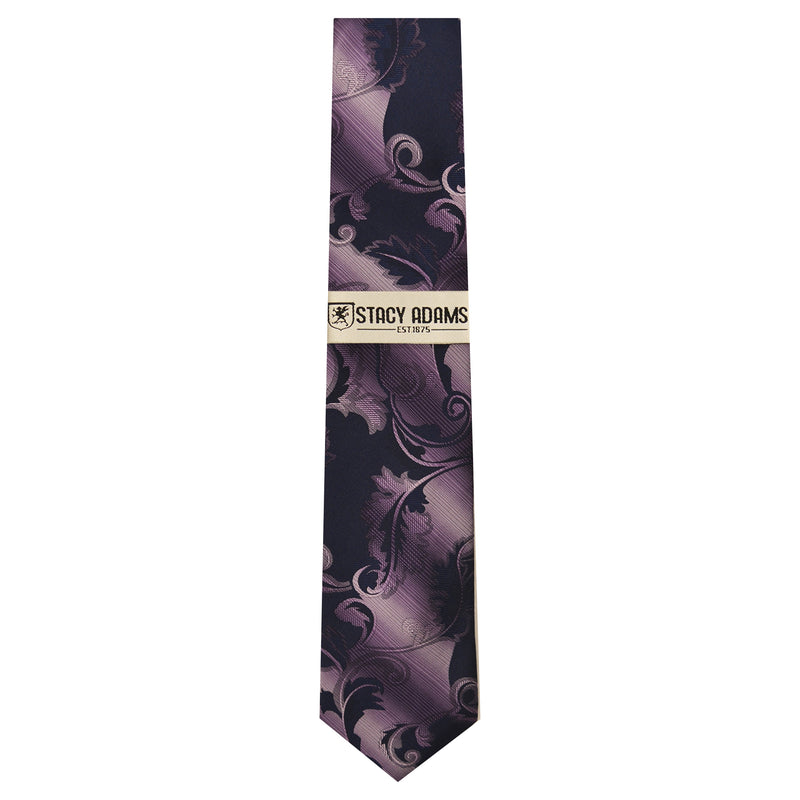 STACY ADAMS TIE/HANKEY SET