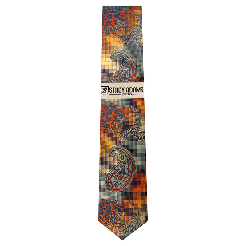 STACY ADAMS TIE/HANKEY SET