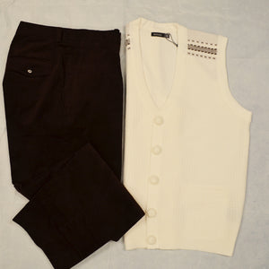 BUNDLE/BLK&IVRY VEST