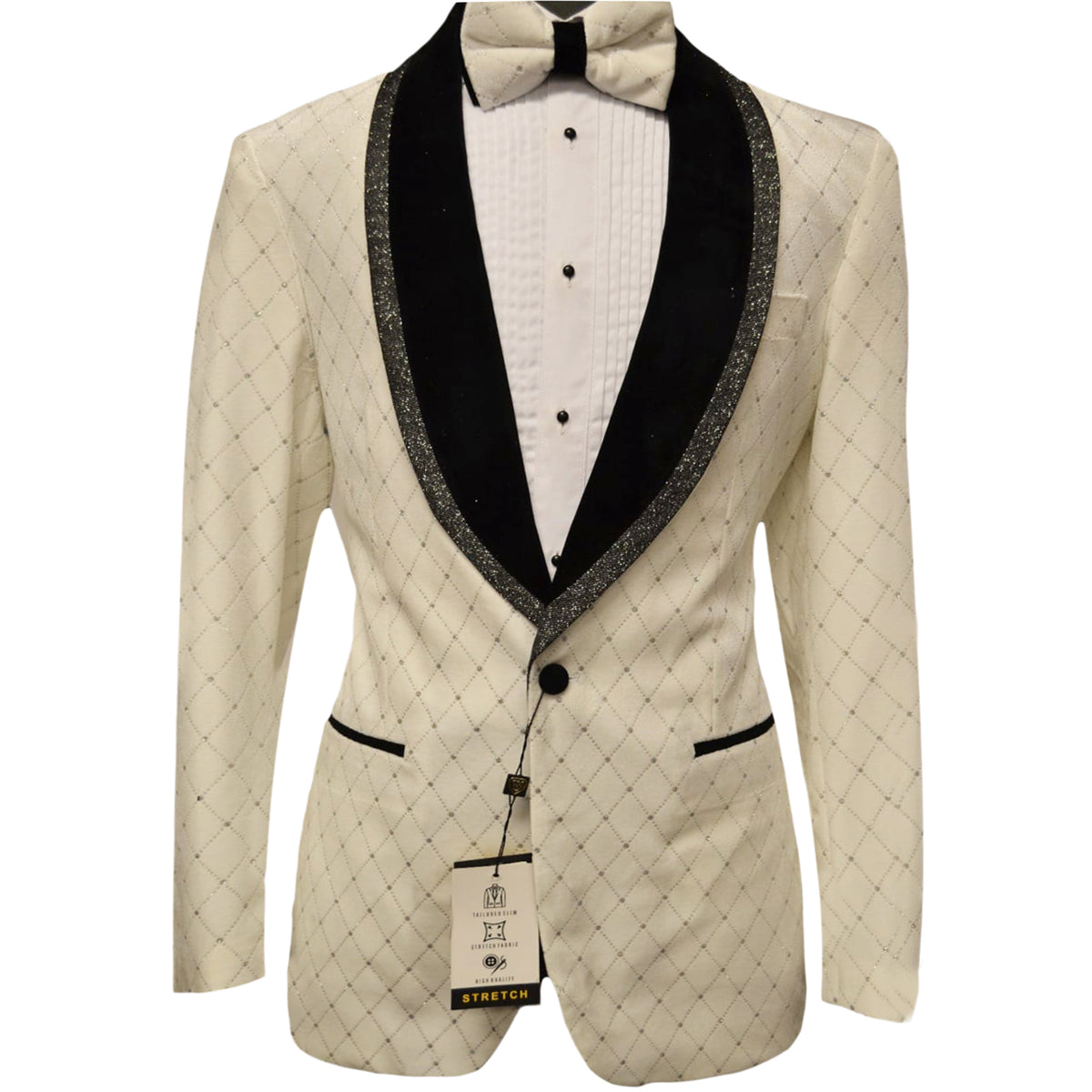 SUSLO TUXEDO JACKET & BOWTIE SET/FB