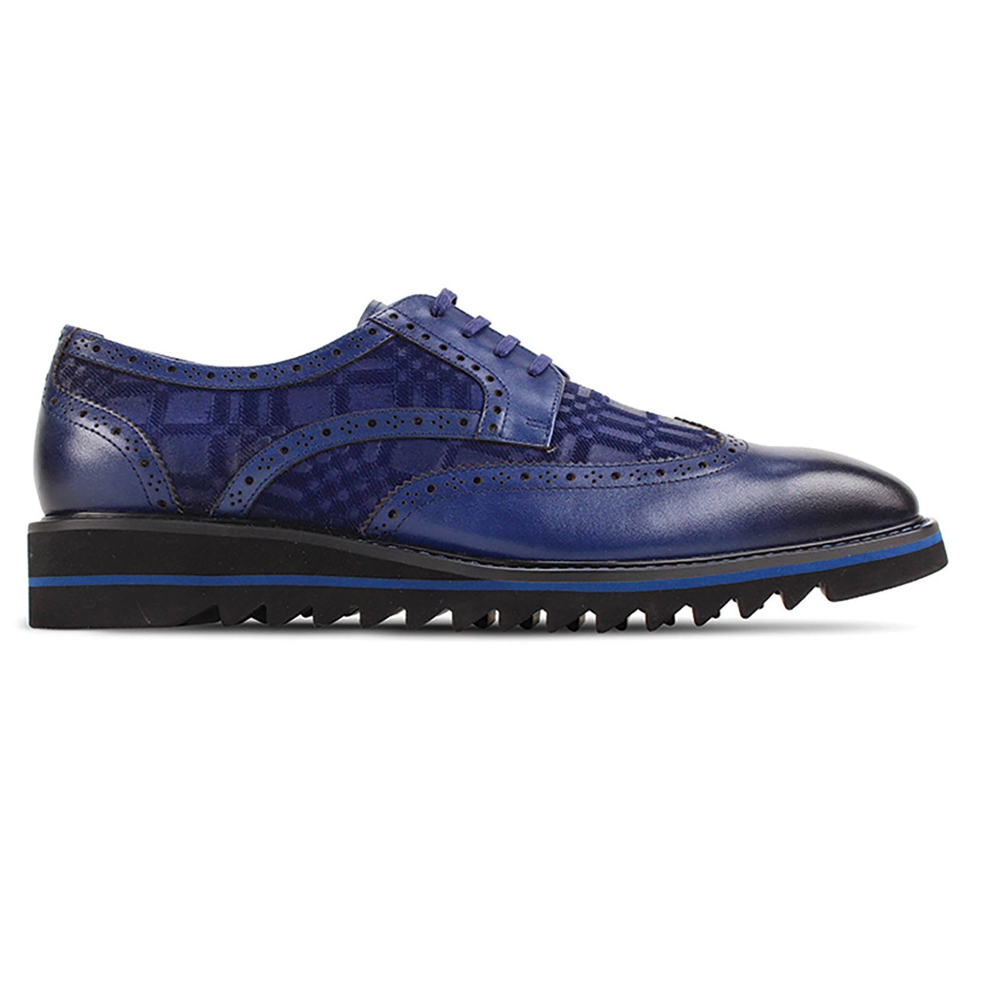GIOVANNI LEATHER SHOES-RAVEN