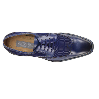 GIOVANNI LEATHER SHOES-RAVEN