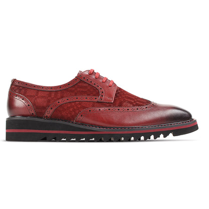 GIOVANNI LEATHER SHOES-RAVEN