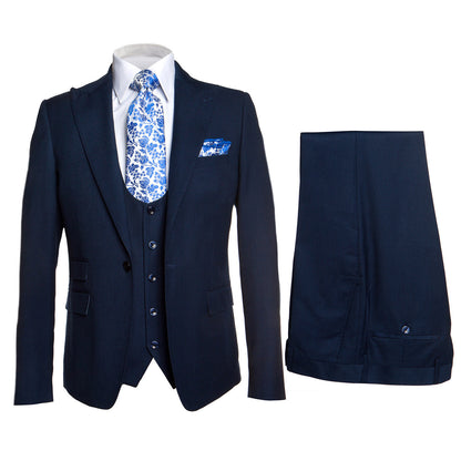 SYDNEY VESTED SUIT by Rossi Man/SOLID