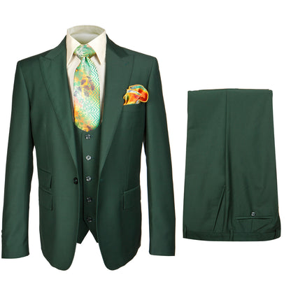 SYDNEY VESTED SUIT by Rossi Man/SOLID