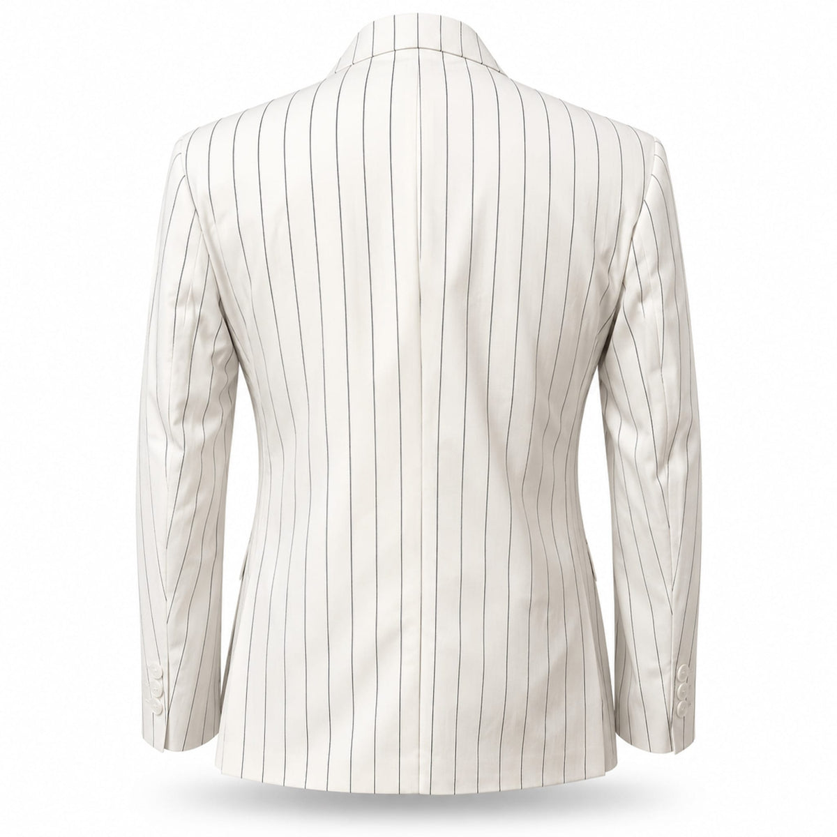 AMATZIA BGD LLC U D Ideal Peak Lapel Double-Breasted Vested Suit -9190
