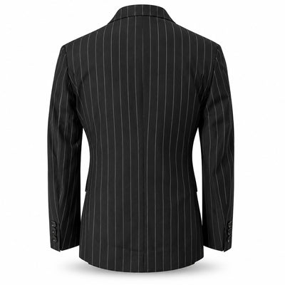 AMATZIA BGD LLC U D Ideal Peak Lapel Double-Breasted Vested Suit -9190