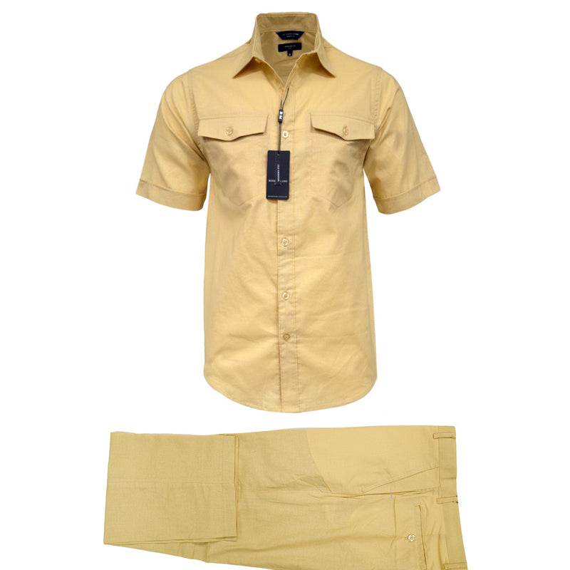 B.S.D TRADING COMPANY O FS TAN / MED ROSSO MILANO MODERN FIT WALKING SUIT/Rmsts-227