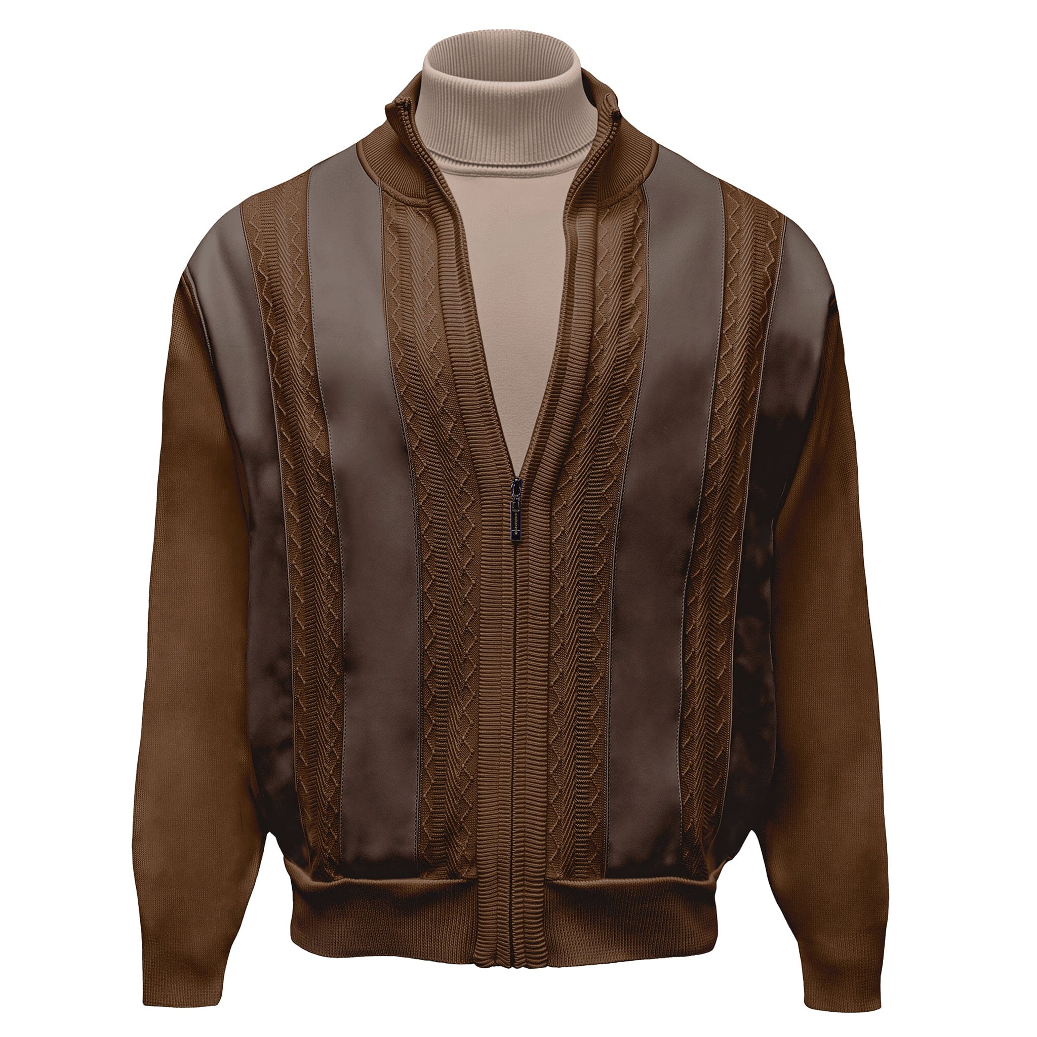 BAGAZIO K S CAMEL / MED BAGAZIO FULL ZIP SWEATER/Bm2463l