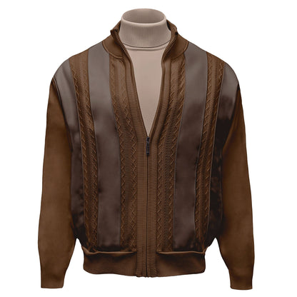 BAGAZIO K S CAMEL / MED BAGAZIO FULL ZIP SWEATER/Bm2463l