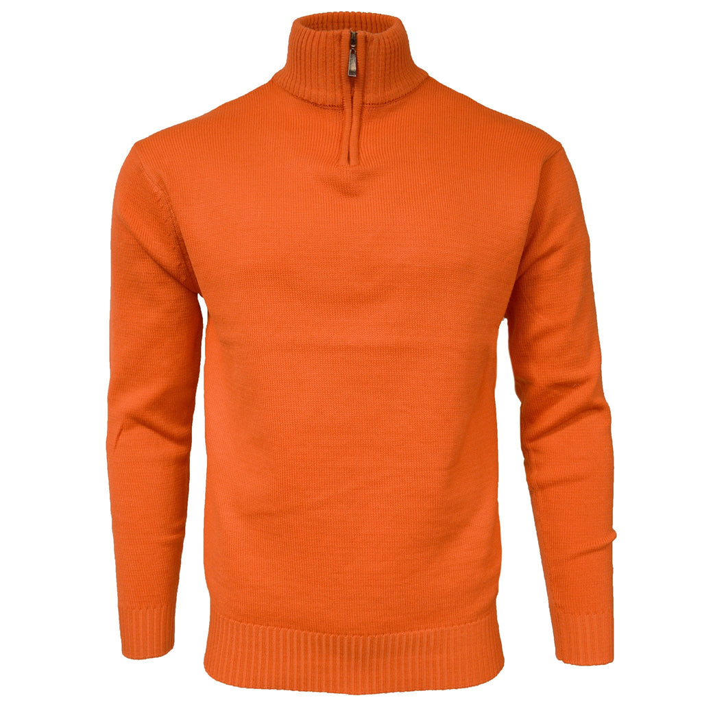 BAGAZIO K S ORANGE / MED BAGAZIO HALF ZIP SWEATER/Bm028n5