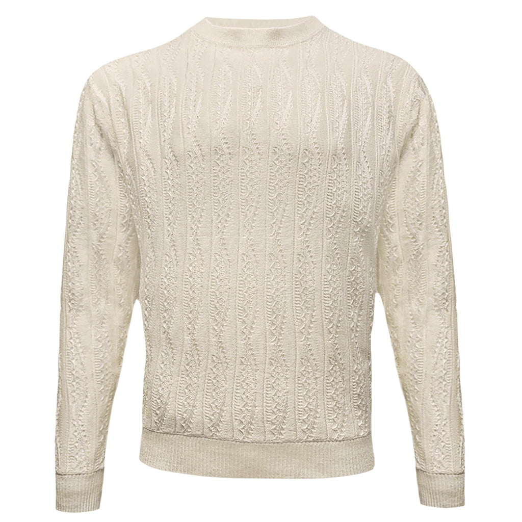 BAGAZIO K S IVORY / MED BAGAZIO KNIT SWEATER/Bm2382l