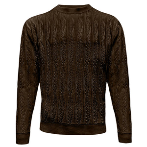 BAGAZIO K S BROWN / MED BAGAZIO KNIT SWEATER/Bm2382l