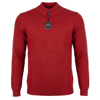 BAGAZIO T P L RED / MED Bagazio Men’s Mock Lightweight Knit-Bm2284