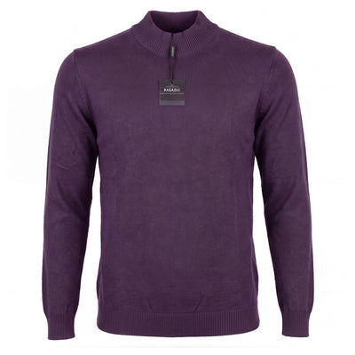 BAGAZIO T P L PURPLE / MED Bagazio Men’s Mock Lightweight Knit-Bm2284