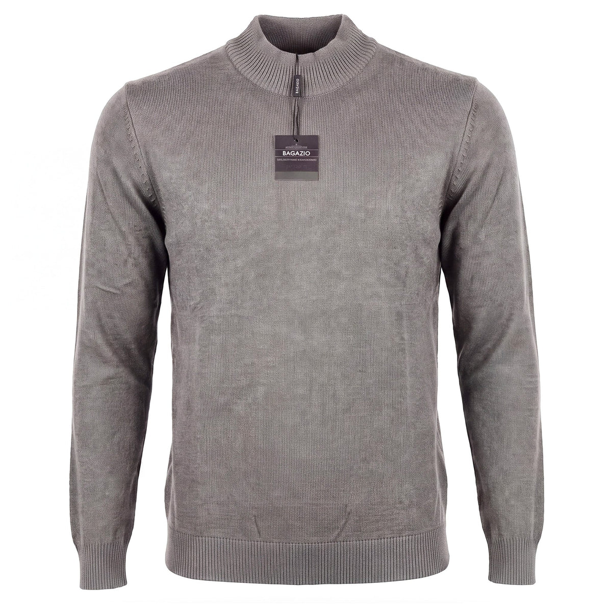 BAGAZIO T P L SILVER / MED Bagazio Men’s Mock Lightweight Knit-Bm2284