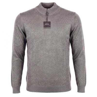 BAGAZIO T P L SILVER / MED Bagazio Men’s Mock Lightweight Knit-Bm2284