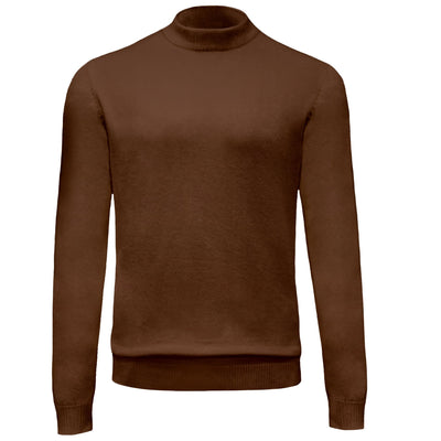 BAGAZIO T PL BRN / M BAGAZIO MOCK ENECK KNITS SOLD-BM2284