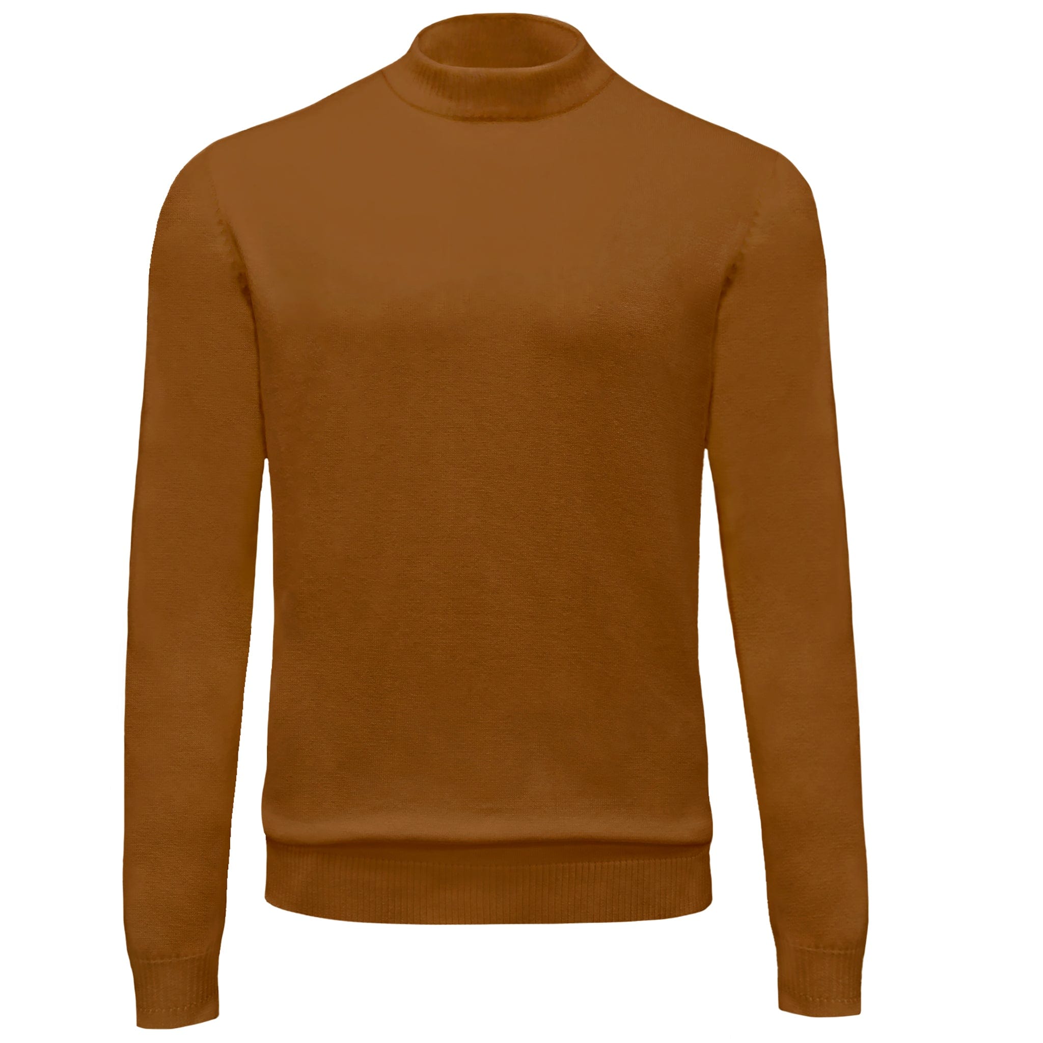 BAGAZIO T PL RUST / M BAGAZIO MOCK ENECK KNITS SOLD-BM2284