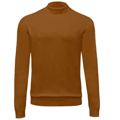 BAGAZIO T PL RUST / M BAGAZIO MOCK ENECK KNITS SOLD-BM2284
