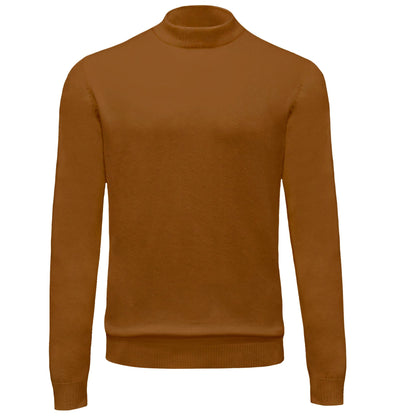 BAGAZIO T PL RUST / M BAGAZIO MOCK ENECK KNITS SOLD-BM2284