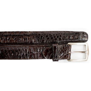 BELVEDERE Belts BROWN / 44 Belvedere-Crocodile belt -Caiman