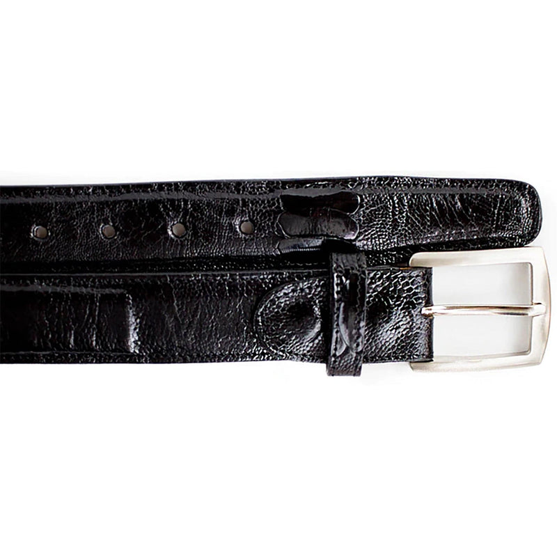 BELVEDERE Belts BLACK / 44 Belvedere-Ostrich Leg Belt